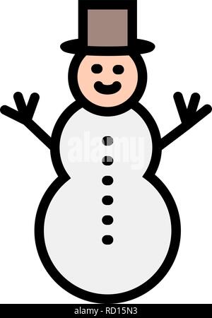 Pupazzo di neve icona Vettore per il personale e uso commerciale............. Illustrazione Vettoriale
