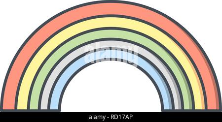 Rainbow icona Vettore per il personale e uso commerciale............. Illustrazione Vettoriale