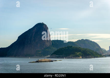 Rio de Janeiro dal mare il punto di vista, Brasile Foto Stock