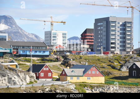 Nuove costruzioni in Groenlandia Nuuk capitale Foto Stock