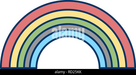 Rainbow icona Vettore per il personale e uso commerciale............. Illustrazione Vettoriale