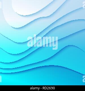 Abstract di strati di carta sullo sfondo Illustrazione Vettoriale