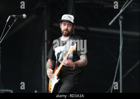 Il rumjacks sul palcoscenico il barbuto teoria festival Foto Stock
