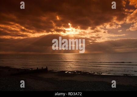 Beach Sunrise, canal sunrise Foto Stock