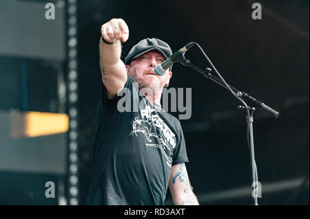 Il rumjacks sul palcoscenico il barbuto teoria festival Foto Stock