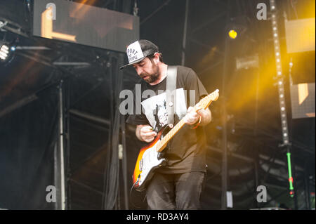 Il rumjacks sul palcoscenico il barbuto teoria festival Foto Stock