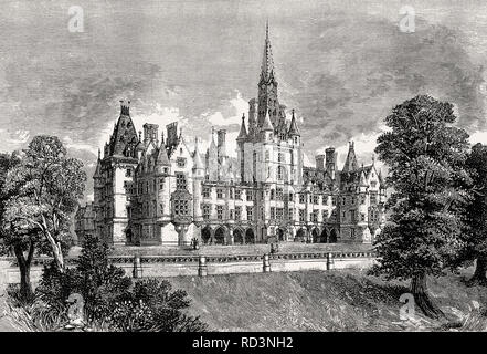 Fettes College, Edimburgo, Scozia, XIX secolo Foto Stock