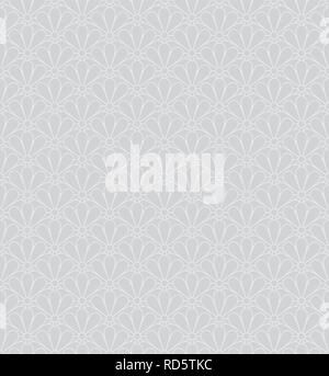 Giapponese Kiku crisantemo vettore floreali seamless pattern. Illustrazione Vettoriale