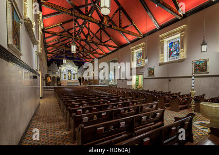 Interno della Basilica Cattedrale di Sant'Agostino sul luogo della Cattedrale di Sant'Agostino, Florida Foto Stock