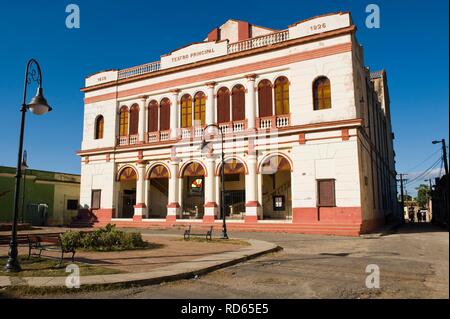 Teatro Principal Theatre, Camaguey, Camagueey, Sito Patrimonio Mondiale dell'Unesco, Cuba Foto Stock