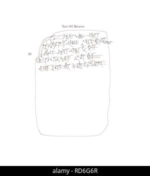 Amarna lettera- Royal Lettera di Ashur-uballit, il re di Assiria, per il re di Egitto Foto Stock