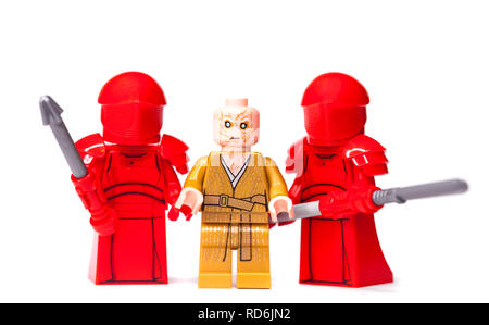 Russo, Samara, 16 gennaio 2018. Costruttore Lego Star Wars. Capo supremo del primo ordine di Snoke Foto Stock