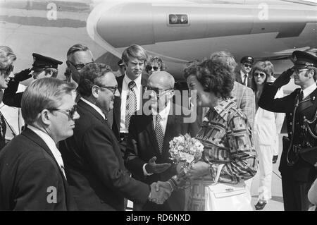 Amerikaanse Minister van Buitenlandse Zaken , il dr. Henry Kissinger brengt bezoek , Bestanddeelnr 928-7252. Foto Stock