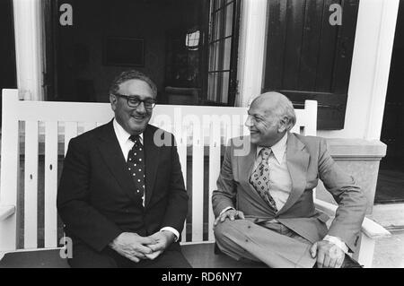 Amerikaanse Minister van Buitenlandse Zaken , il dr. Henry Kissinger brengt bezoek , Bestanddeelnr 928-7266. Foto Stock