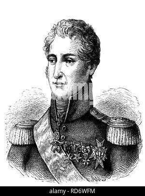 Carlo X, Carlo X Philippe, 1757 - 1836, ultimo re di Francia e Navarra, xilografia dal 1880 Foto Stock