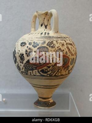 Amphoriskos, tardo periodo corinzio, 575-550 A.C. H 5730 - Martin von Wagner Foto Stock