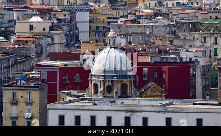 Cupola della chiesa di Sant'Anna a Capuana in Napoli. Foto Stock