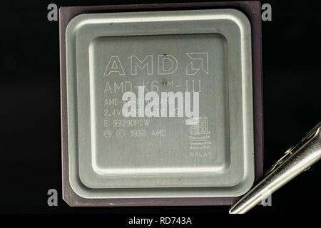 AMD K6-III Sharptooth(Model9) 400AHX pila- Foto Stock