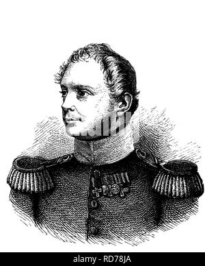 Friedrich Wilhelm IV, 1795 - 1861, King of Prussia, storico xilografia, circa 1880 Foto Stock