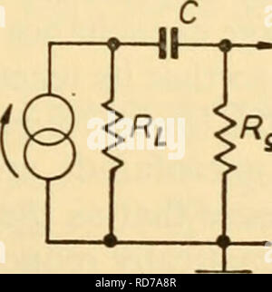 . Apparecchio elettronico per la ricerca biologica. Apparato elettronico ed elettrodomestici; Biologia -- Ricerca. l^2g''id. -1^29^1^ ^l- -^V'2QnP griglia'^g * ^V. '99 m /?,© Figura 9.7 Figura 9.8 Figura 9.9 che, se R]^ <^ Rg, riduce alla Figura 9.9. In entrambi i casi l'accoppiamento è visto per formare un filtro passa-alto di costante di tempo grido o turn-over frequenza co^ = l(CRG). co^ deve quindi essere al di sotto del più basso di frequenza l'amplificatore viene richiesto di trasmettere senza perdita significativa di 153. Si prega di notare che queste immagini vengono estratte dalla pagina sottoposta a scansione di immagini che possono essere state migliorate digitalmente per readabil Foto Stock