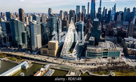 VIA 57 ovest appartamento edificio, Manhattan, New York City, NY, STATI UNITI D'AMERICA Foto Stock