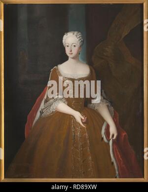 Ritratto della Principessa Friederike Luise di Prussia (1714-1784), Margravine di Brandenburg-Ansbach. Museo: Nationalmuseum di Stoccolma. Autore: anonimo. Foto Stock