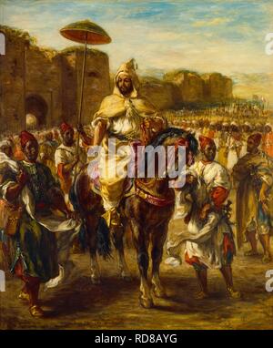 Il sultano Moulay Abd al-Rahman. Museo: Fondazione E. G. Collezione Bührle di Zurigo. Autore: DELACROIX, Eugenio. Foto Stock