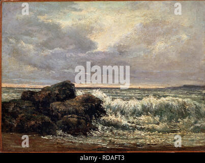 La forma d'onda. Museo: Stato A. Museo di Belle Arti Puskin di Mosca. Autore: Courbet, GUSTAVE. Foto Stock