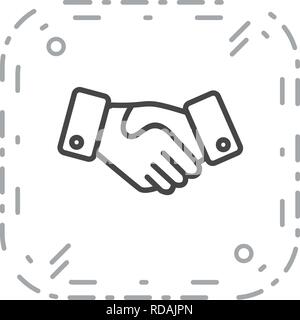 Vettore di handshake icona Icona segno illustrazione vettoriale per un uso personale e uso commerciale... Look pulito e icona alla moda... Illustrazione Vettoriale