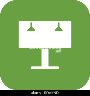 Vettore di Billboard icona Icona segno illustrazione vettoriale per un uso personale e uso commerciale... Look pulito e icona alla moda... Illustrazione Vettoriale