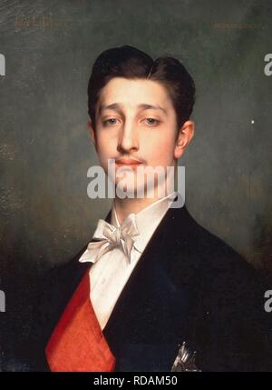 Louis-Napoléon Bonaparte (1856-1879), il principe imperiale. Museo: il Musée de l'Histoire de France, Château de Versailles. Autore: Lefebvre, Jules Joseph. Foto Stock