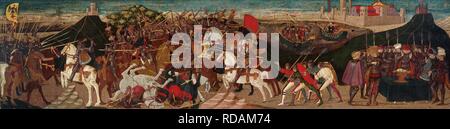 La battaglia di Pharsalus. Museo: Collezione privata. Autore: Apollonio di Giovanni di Tommaso. Foto Stock