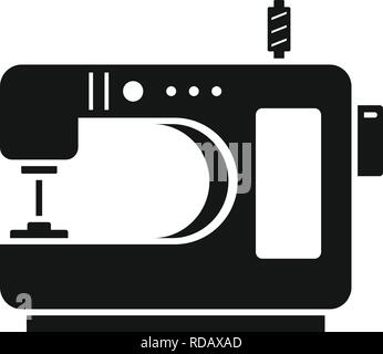 Home cucire l'icona della macchina. Illustrazione semplice della home cucire macchina icona vettoriali per il web design isolato su sfondo bianco Illustrazione Vettoriale