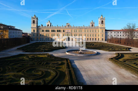 Colorno, Parma/Italia vista aerea della Reggia di Colorno Foto Stock