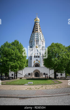 LEIPZIG, Germania - circa marzo, 2018: San Alexei della Russia della chiesa Memoriale della città di Lipsia in Germania Foto Stock