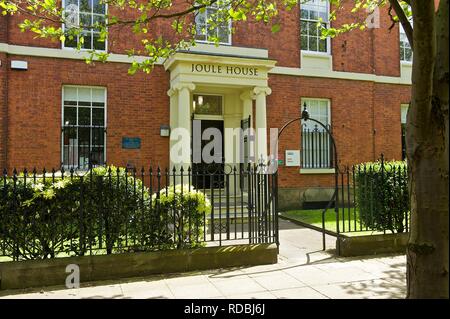 Casa di Joule, Salford, Manchester Foto Stock