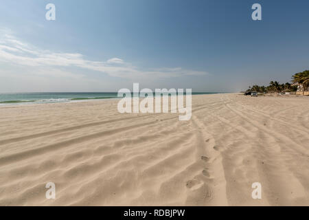 Spiaggia Dahariz in Salalah, Dhofar Governatorato, Oman. Foto Stock