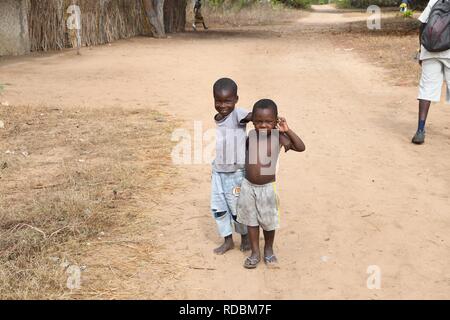 Bambini locali da Ibo Island, Mozambico Foto Stock