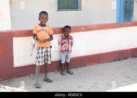 Bambini locali da Ibo Island, Mozambico Foto Stock