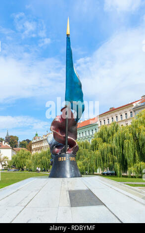 Praga War Memorial Praga monumento ai caduti durante la II Guerra Mondiale Památník padlým vojákům II. světové války Praga Repubblica Ceca Europa Foto Stock