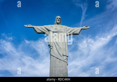 Cristo Redentore, Rio de Janeiro, Brasile Foto Stock