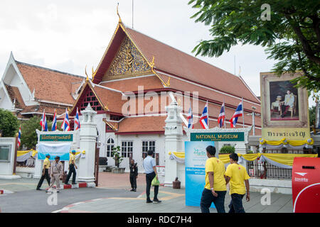 Il Museo Nazionale di Bangkok in Banglamphu nella città di Bangkok in Thailandia in Southeastasia. Thailandia, Bangkok, Novembre 2018 Foto Stock