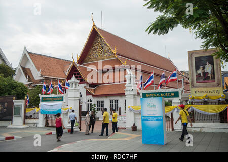 Il Museo Nazionale di Bangkok in Banglamphu nella città di Bangkok in Thailandia in Southeastasia. Thailandia, Bangkok, Novembre 2018 Foto Stock