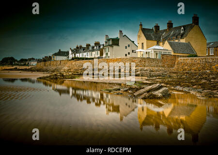 Europa, Großbritannien, Schottland, Küste, Küstenwanderweg, Fife sentiero costiero, Elie, Bucht, Ebbe Foto Stock