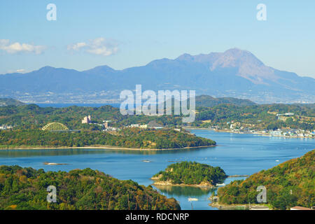 Mt. Unzen fugen, Prefettura di Nagasaki, Giappone Foto Stock