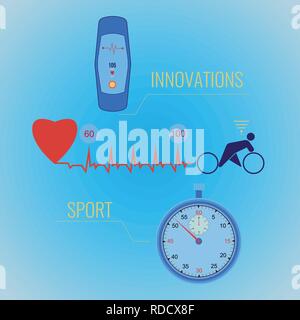 Sport e innovazione Illustrazione Vettoriale