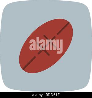 Segno di Rugby icona illustrazione vettoriale per un uso personale e uso commerciale... Look pulito e icona alla moda... Illustrazione Vettoriale