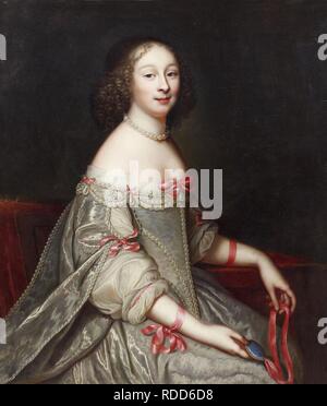 Ritratto di Ninon de Lenclos (1620-1705). Museo: Collezione privata. Autore: BEAUBRUN, Charles. Foto Stock