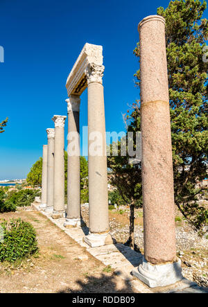Rovine di Byblos in Libano, un sito Patrimonio Mondiale dell'UNESCO Foto Stock