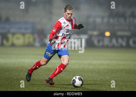 DEN BOSCH, 18-01-2019 ,Stadion De Vliert Keuken Kampioen Divisie, Den Bosch - Top Oss ,Stagione 2018 / 2019, Top Oss player Dennis Janssen durante il match Den Bosch - Top Oss Foto Stock